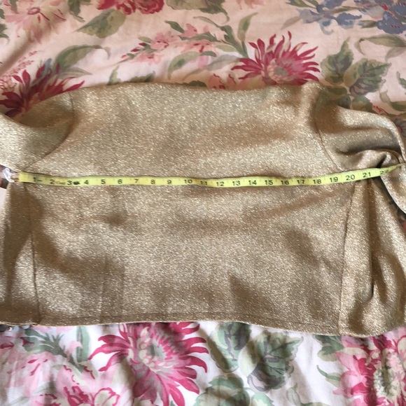 Vtg JOSEPH A Paris-Lisbon-NY sz XL Metallic Topper Elegant Netting Sequin NEW - Picture 11 of 17